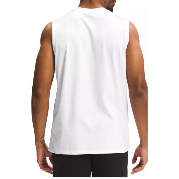 Mens The North Face Pride Cut Off Tank Top Size XL White Rainbow LGBTQ+ Logo NEW - Picture 2 of 3